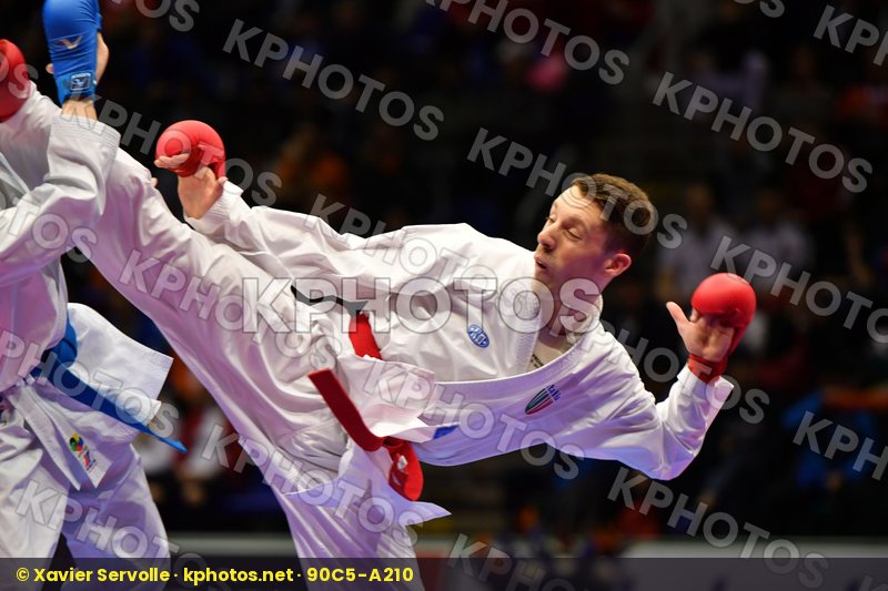 Chinese taipei De vivo Gianluca Italy Male kumite -67 kg Pan Po-