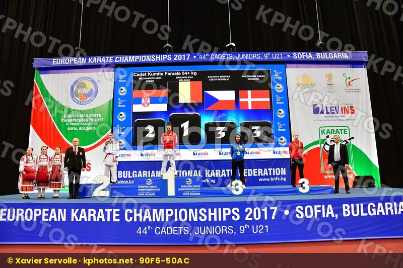 Aakermann Sarah Belgium Brognon Eva Cadet kumite female 54+ kg C