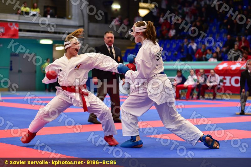 +54kg Adidas cadet female finals france kumite Lindstrom Madelei