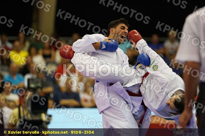 Azerbaijan Brazil Farzaliyev Firdosi Male Kumite -60kg Santos Brose Douglas