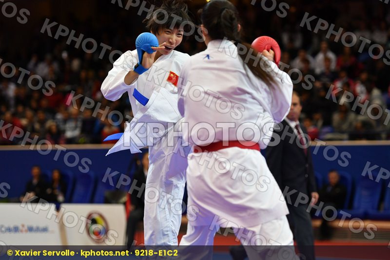 Canada China Female kumite -61 kg Jumaa Haya Yin Xiaoyan
