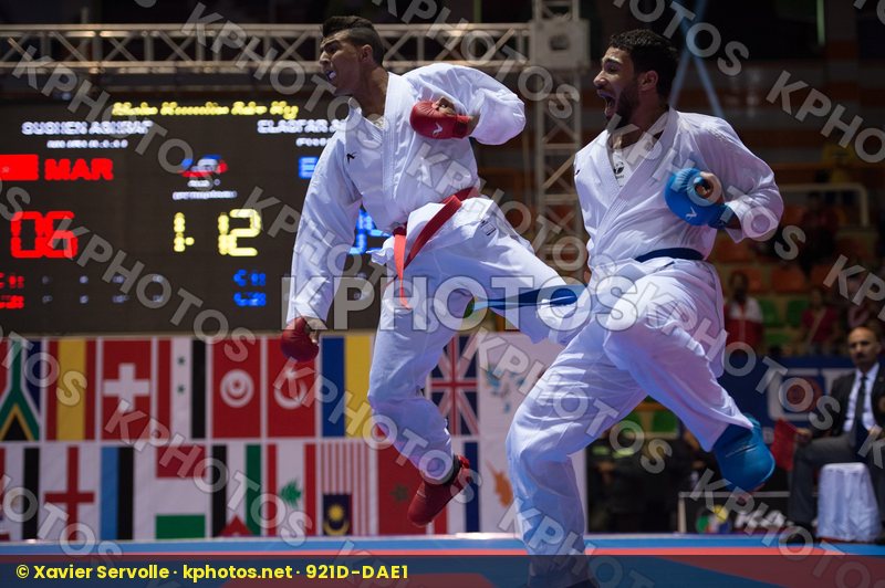 84+ kg Egypt Elasfar Ahmed final kumite Morocco Ouchen Achraf