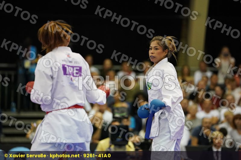 Brazil Chinese Taipei Female Kumite -55kg Gold match Kumizaki Valeria Wen Tzu-Yun