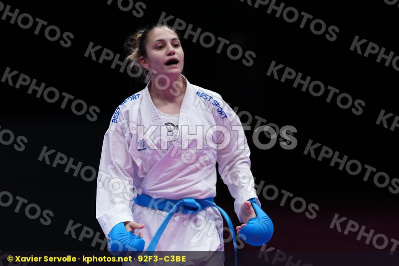 KVASNICOVA NINA (SLOVAKIA) vs GORANOVA IVET (BULGARIA) in Female Kumite -55 Kg - SemiFinal Bout