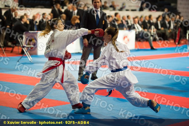 -50 kg female France kumite Ozcelik Serap Recchia Alexandra top