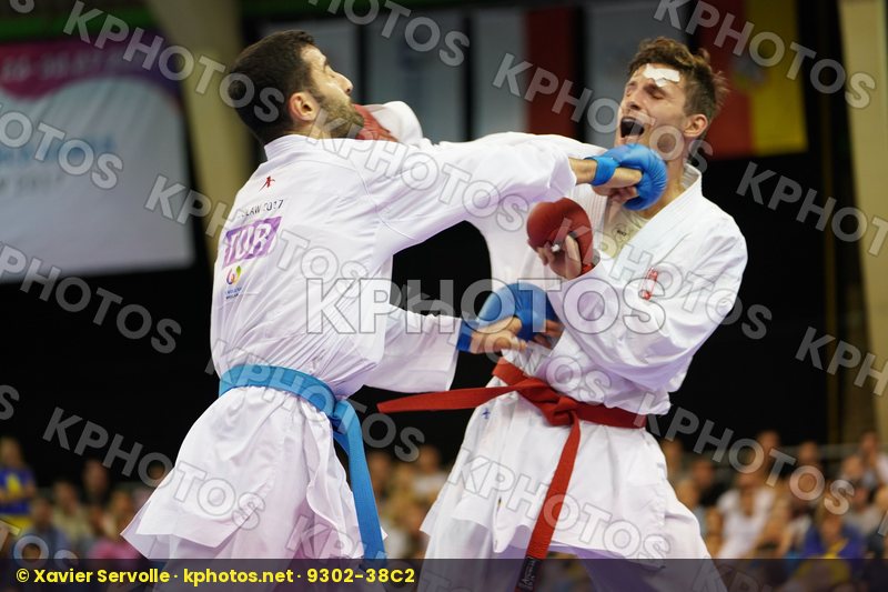 Aktas Ugur bronze match Male Kumite -84kg Poland Turkey Warda Kamil