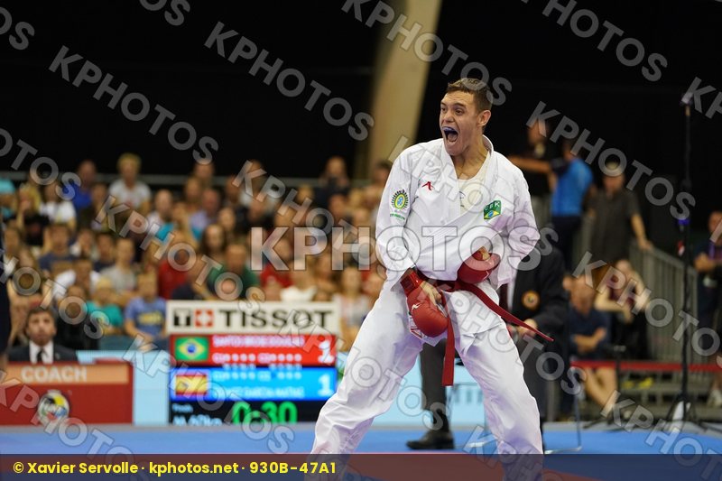 Brazil bronze match Gomez Garcia Matias Male Kumite -60kg Santos Brose Douglas Spain