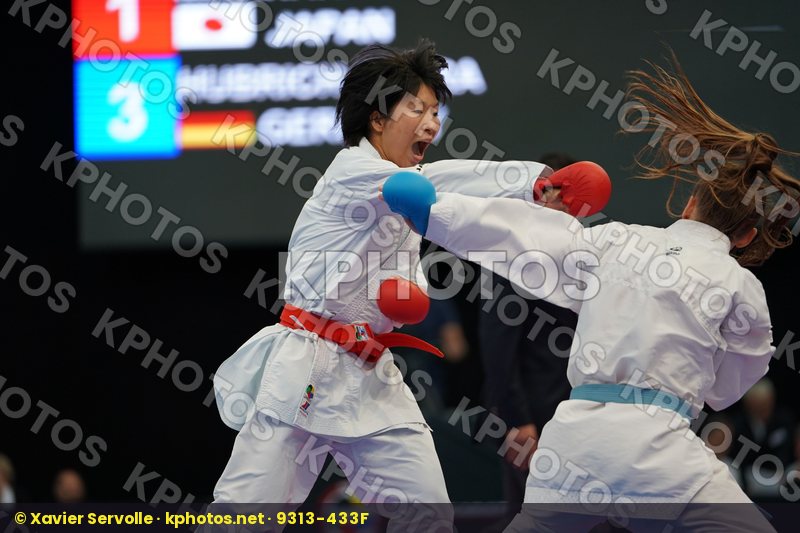 Female kumite -50 kg Germany Hubrich Shara Japan Miyahara Miho