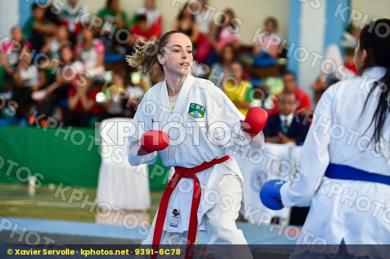 -50 Kg Brazil Female final Hidalgo Andrea kumite Mafra Beatriz P