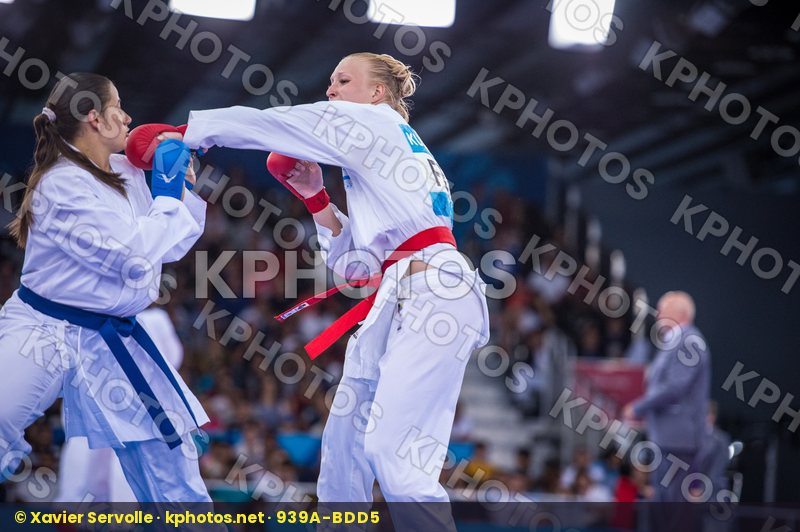 +68 kg Bulgaria day2 Finland Ganeva Borislava kumite Kuusisto He