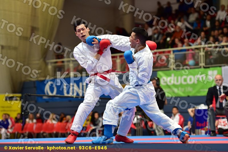 Japan male kumite -75 kg nishimura ken Shureido watanabe daisuke