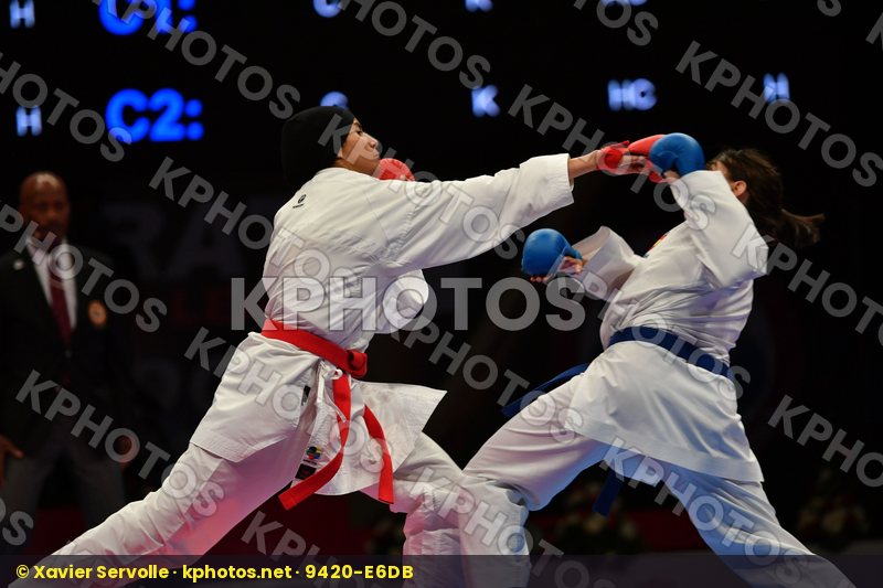 Espinosa Maria Female kumite -61 kg Morocco Sadini Btissam Spain
