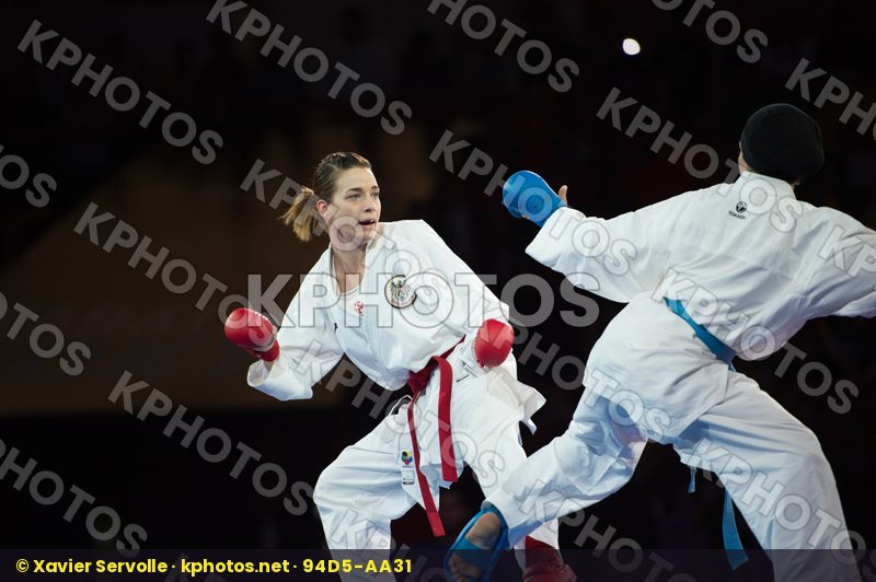 -50 Kg Austria Dubai Female final kumite Plank Bettina Radwan Ra