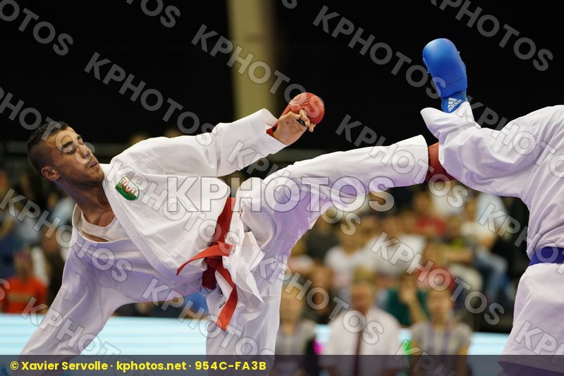 Algeria Benkhaled Abdelatif England Male Kumite -67kg Thomas Jordan