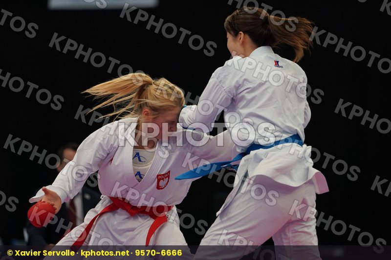 Elwart Sara Female kumite -61 kg Iwato Misa Japan Poland