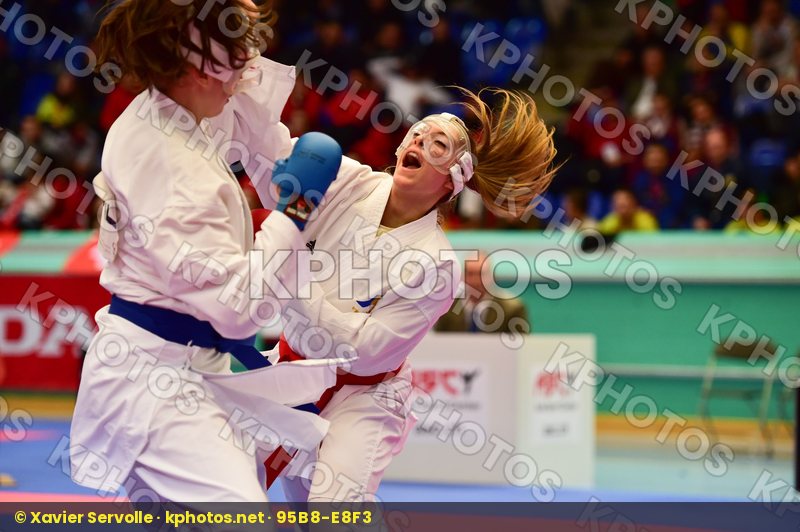+54kg Adidas cadet female finals france kumite Lindstrom Madelei