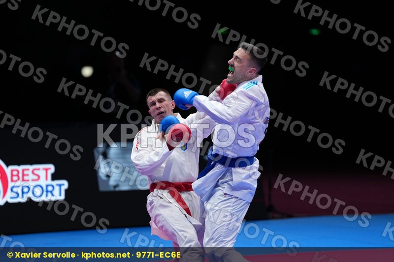 CHOBOTAR VALERII (UKRAINE) vs KVESIC IVAN (CROATIA) in Male Kumite -84 Kg - Final Bout