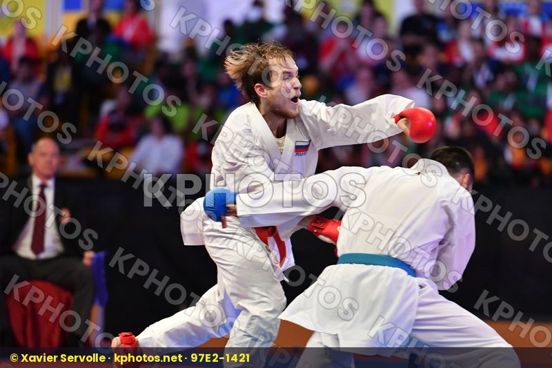 Iran Male kumite -60 kg Mehdizadeh Amir Plakhutin Evgeny Russian