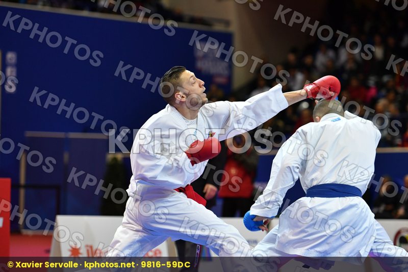Caffaro Julien France Male kumite -75 kg Seguy Corentin