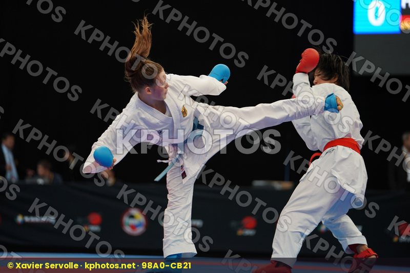 Female kumite -50 kg Germany Hubrich Shara Japan Miyahara Miho