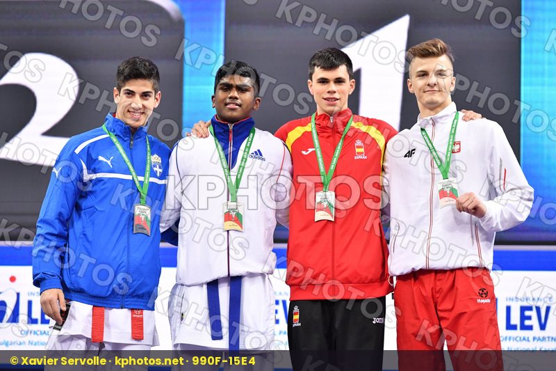 France Greece Junior kumite male -61 kg Kanagasingam Kajith Marq