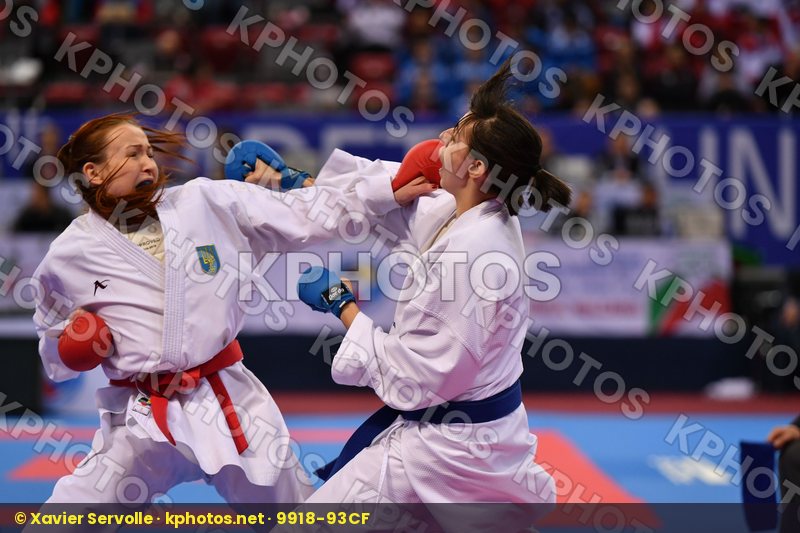 Espinosa lopez Maria Miastkovska Anastasiia Spain U21 kumite fem