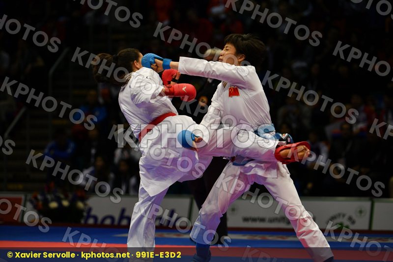 Canada China Female kumite -61 kg Jumaa Haya Yin Xiaoyan