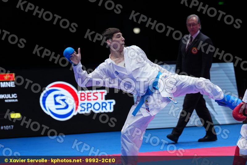 MIKULIC NEMANJA (MONTENEGRO) vs SHARAFUTDINOV ERNEST (EKF-1) in Male Kumite -75 Kg - Final Bout