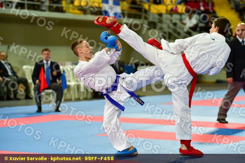 -55 Kg France Italy Junior Kumite Male Marchese Samuele Merienne