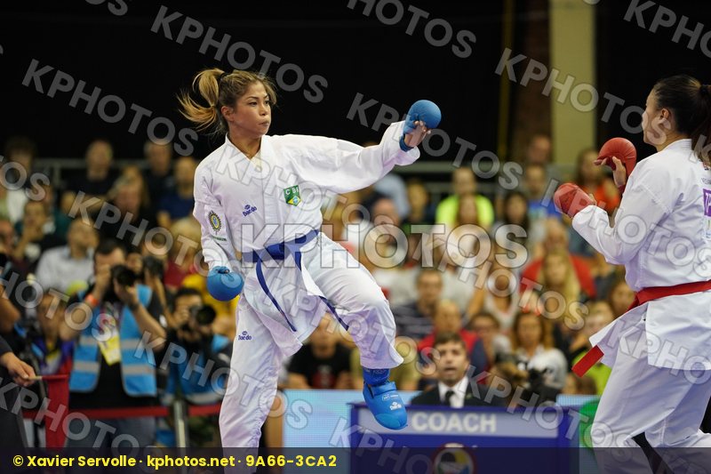 Brazil Chinese Taipei Female Kumite -55kg Gold match Kumizaki Valeria Wen Tzu-Yun