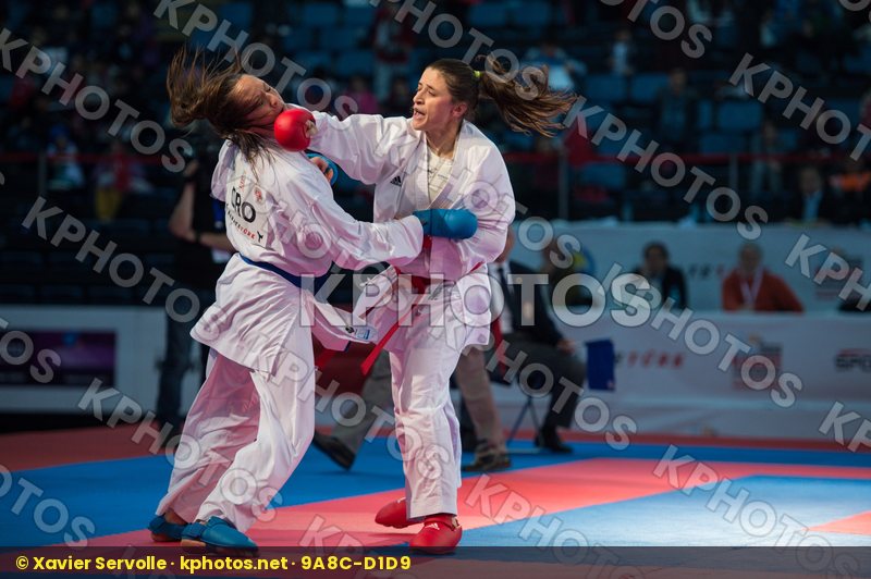 Croatia female finals kumite Russian Federation Sheroziya Inga t