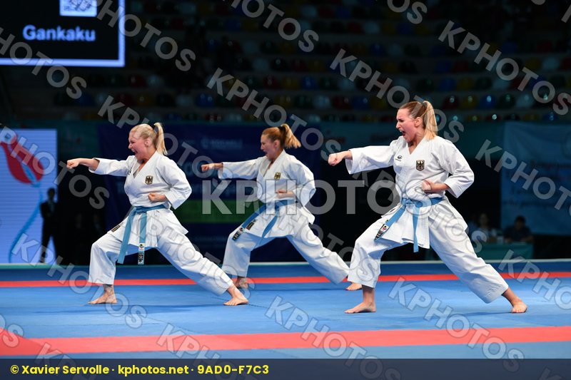 Female team kata Gankaku Germany Germany Germany