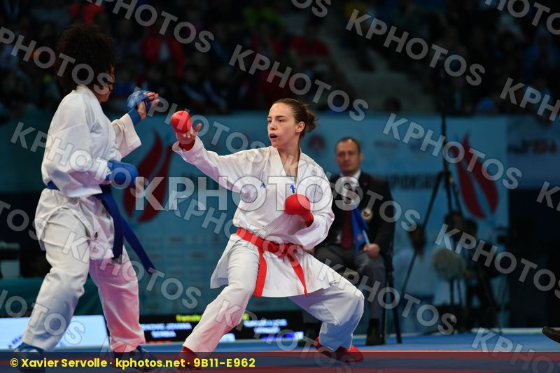 Female kumite -61 kg France Ignace Lucie Prekovic Jovana Serbia