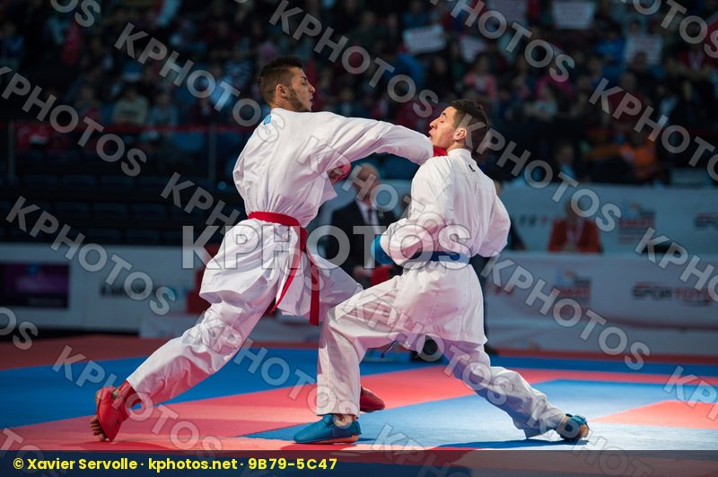 -60 kg Agoudjil Sofiane finals France Italy kumite Maresca Luca