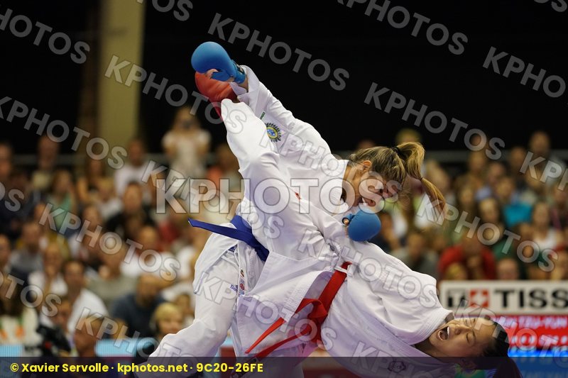 Brazil Chinese Taipei Female Kumite -55kg Gold match Kumizaki Valeria Wen Tzu-Yun