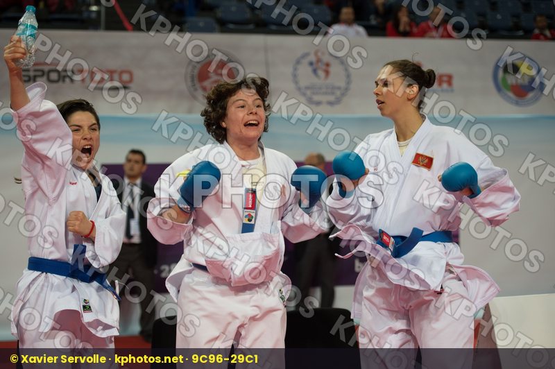 female Kaze kumite Montenegro team top