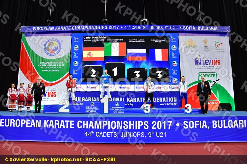 Cadet kata male Cricco Alessandro France Italy Manzana Diaz Alej