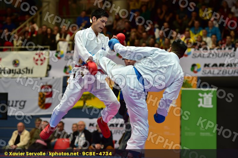 Japan male kumite -75 kg nishimura ken Shureido watanabe daisuke