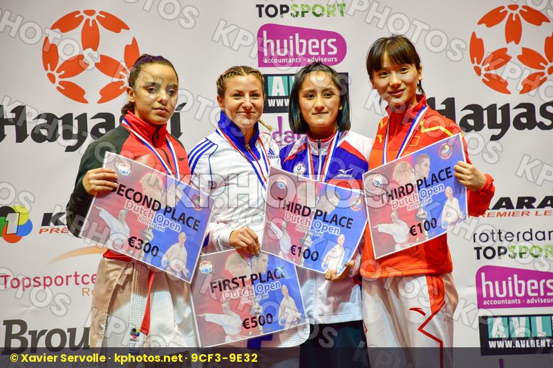 China Chinese taipei Female kumite -50 kg France Gu Shiau-shuang