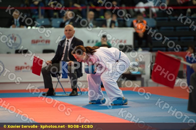 -68 kg bronze match female Greece kumite Montenegro Panetsidou V