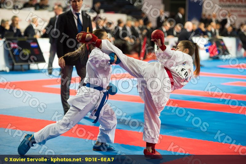 -50 kg female France kumite Ozcelik Serap Recchia Alexandra top