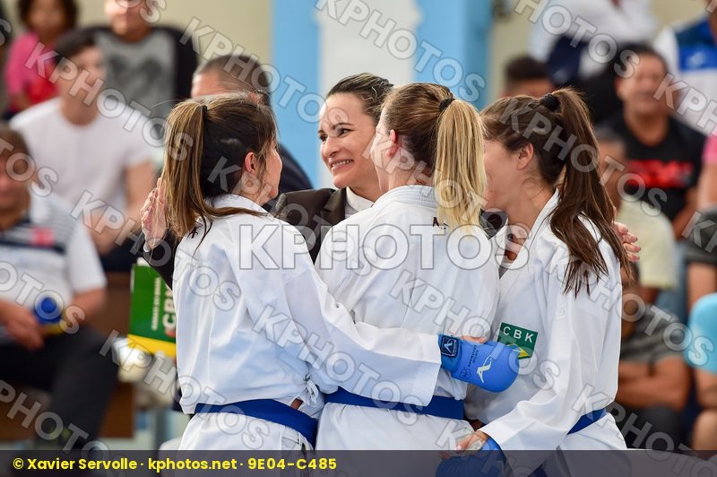 Brasil Female final kumite team Venezuela