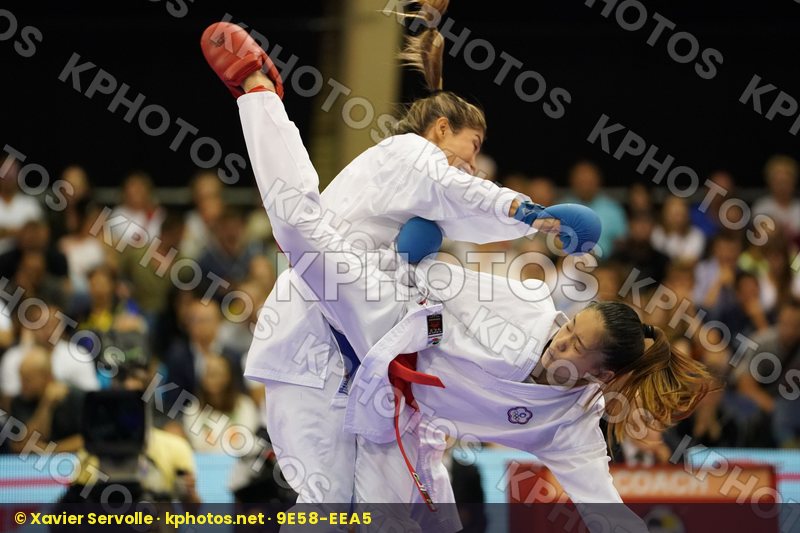 Brazil Chinese Taipei Female Kumite -55kg Gold match Kumizaki Valeria Wen Tzu-Yun