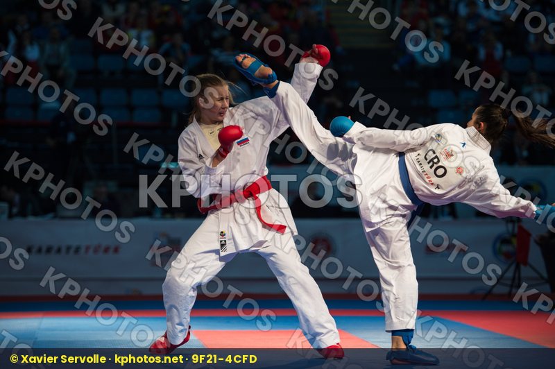 Croatia female finals kumite Russian Federation Sales Azra team