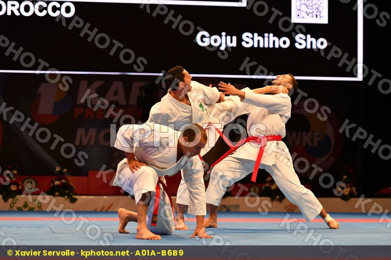 Goju shiho sho Male team kata Morocco Morocco Morocco