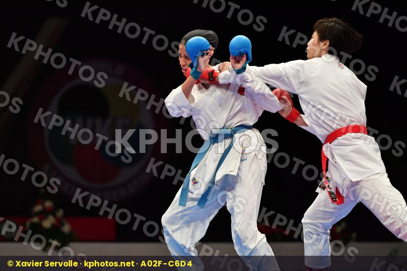 China Female kumite -61 kg Karchali  Najlae Morocco Yin Xiaoyan
