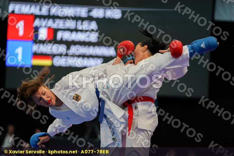 Avazeri Lea Female kumite -68 kg France Germany Kneer Johanna