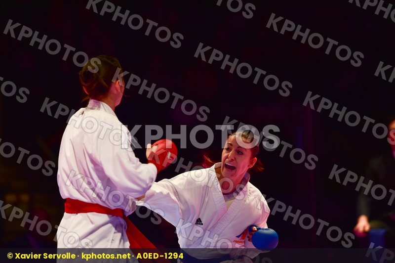 -50 kg final France Kryva Kateryna kumite Recchia Alexandra Ukra