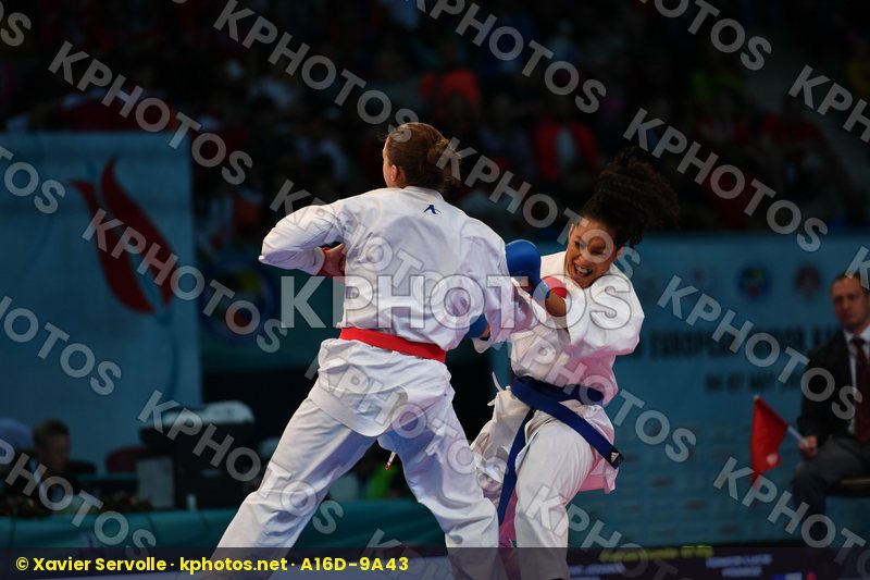 Female kumite -61 kg France Ignace Lucie Prekovic Jovana Serbia