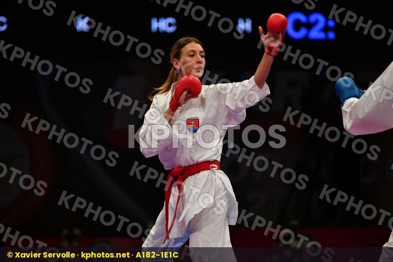 Female kumite 68+ kg France Kloucha Sofia Slovakia Tatarova Domi